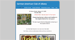 Desktop Screenshot of germanamericanclubofalbany.com