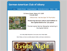 Tablet Screenshot of germanamericanclubofalbany.com